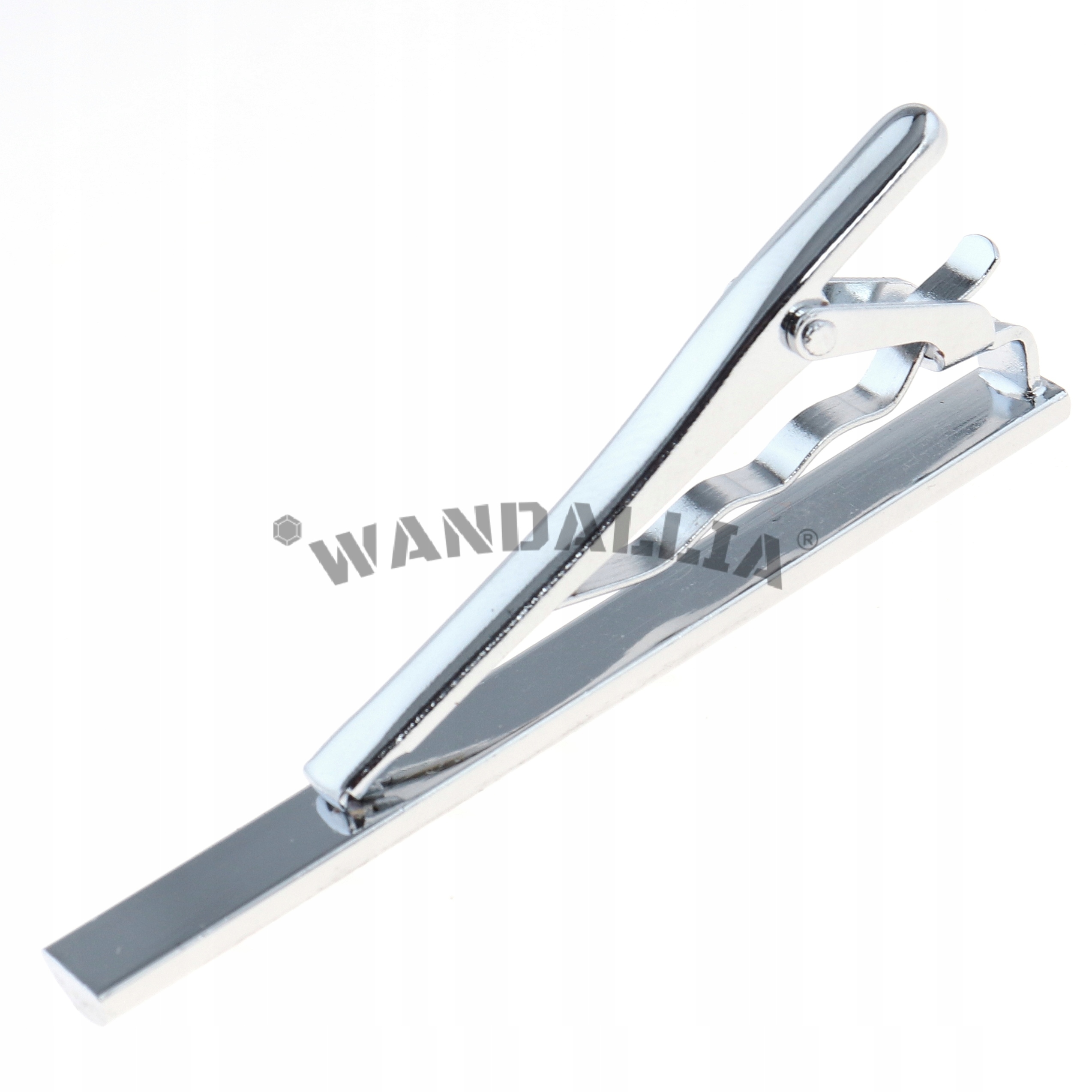WANDALLIA Spinka do Krawata SP-KR-97 Klasyczna Srebrna dł.6cm Kod producenta SP-KR-97