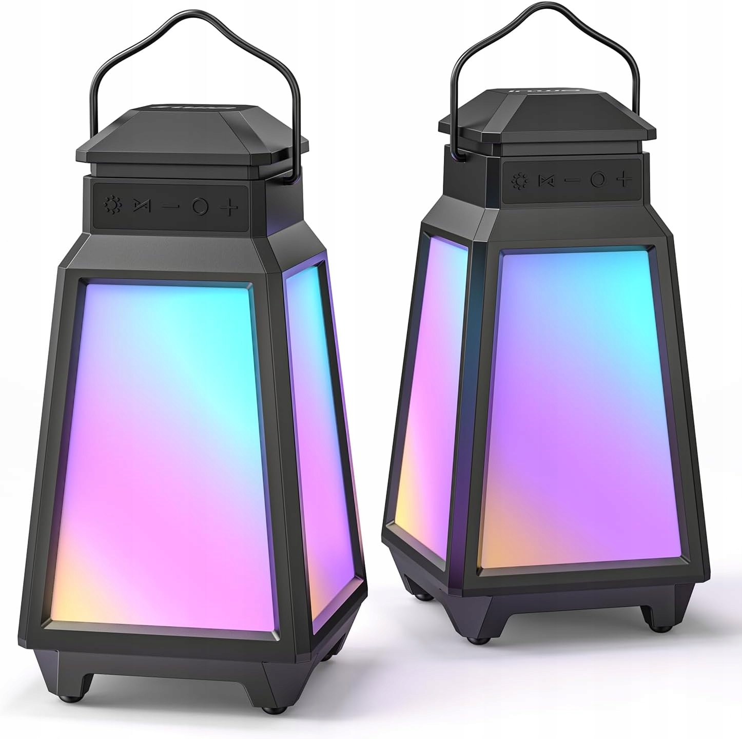 Venkovní bezdrátové reproduktory IP65 Bluetooth Led 2ks