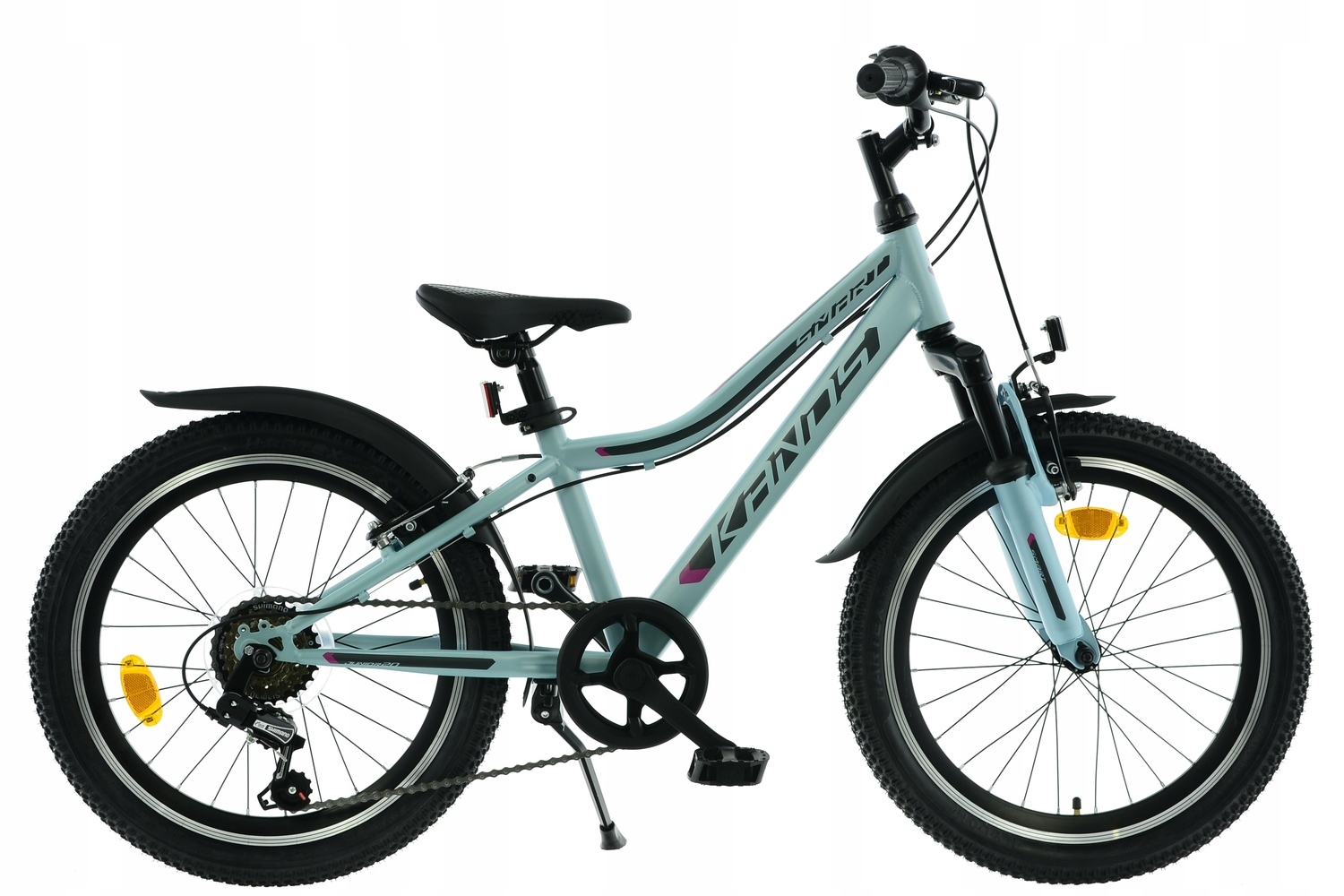 Rower 20 Kands Smart błękit-róż mat R12 6 Speed Model 25 Amortyzowany przód