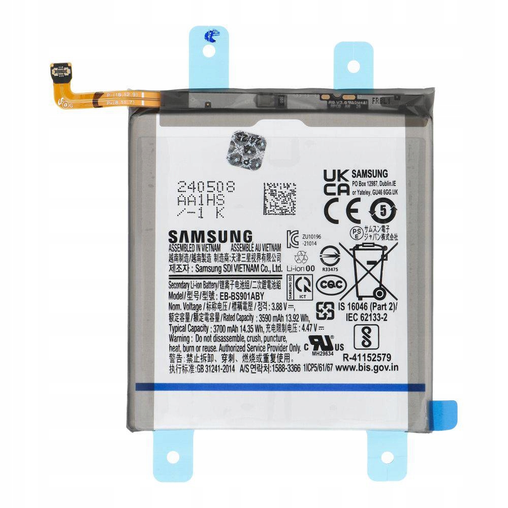 Servicepack Baterie Eb-Bs901Aby pro Samsung S22 5G S901 Gh82-27494A