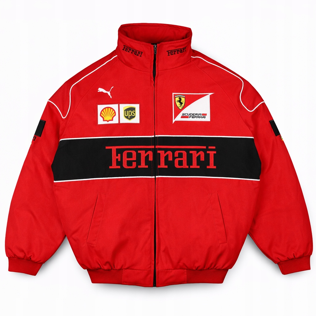 Bunda Ferrari F1 červená racing bomber závodní M