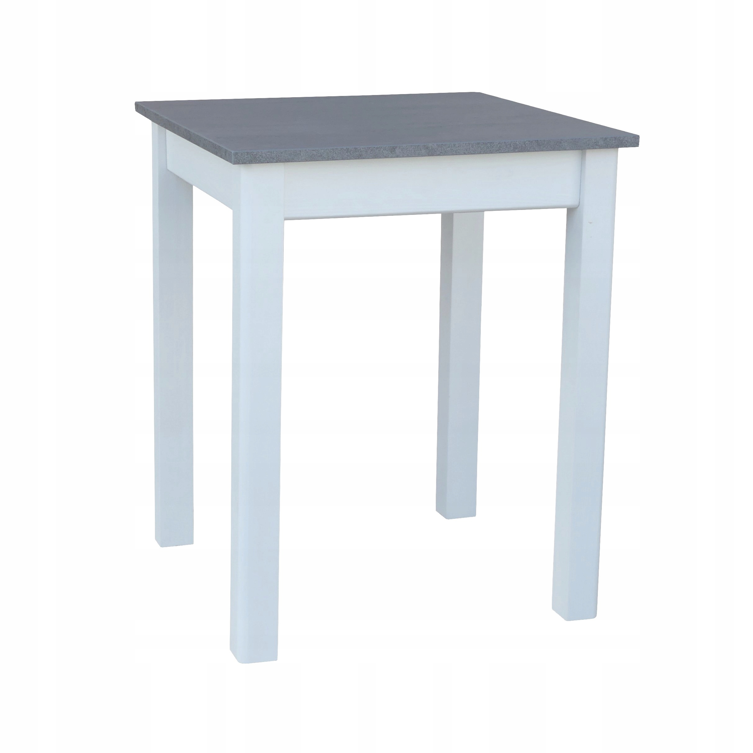 

Stół Kuchenny Stolik 60x60 Biały Beton Dwa