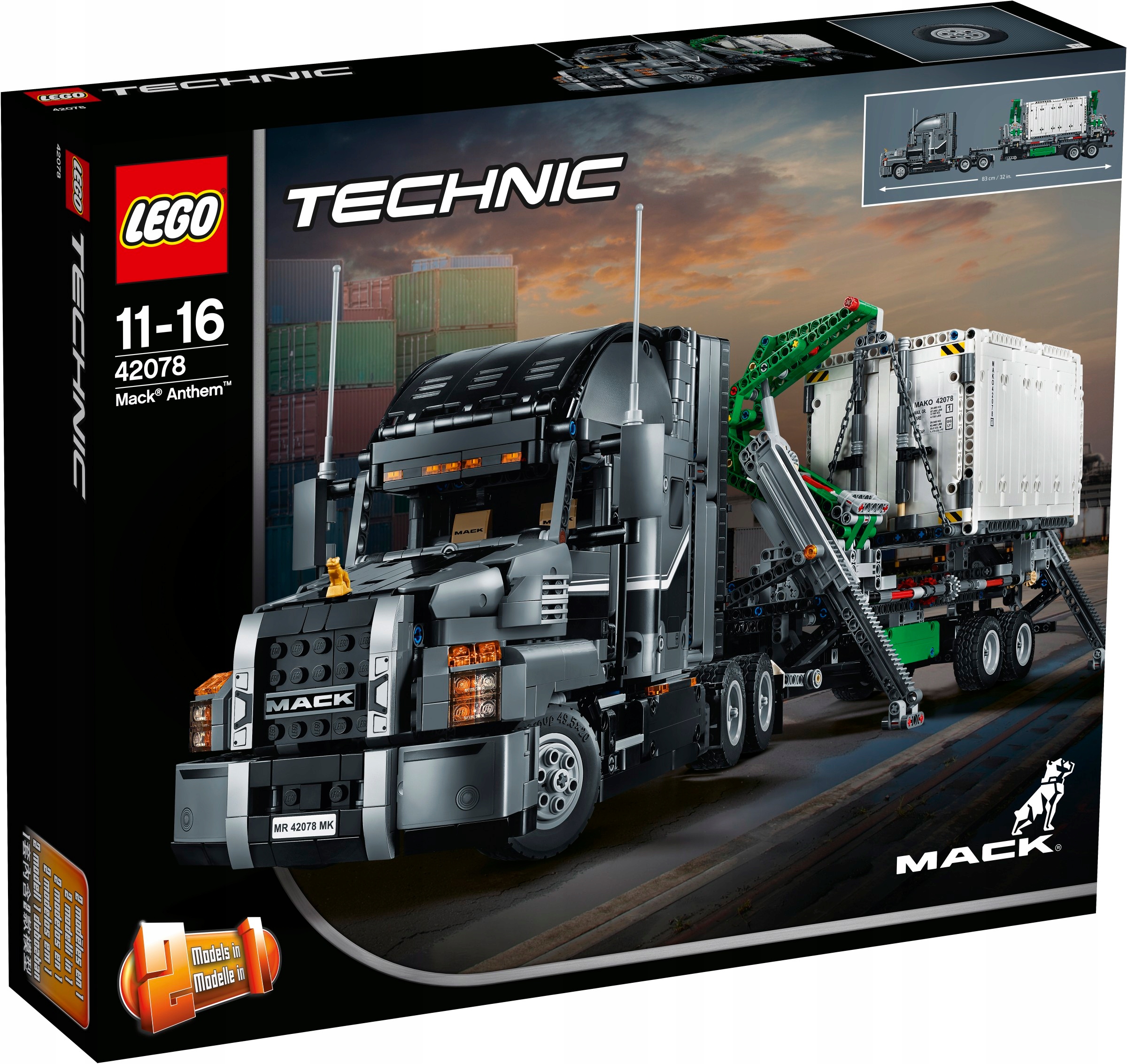 

Lego 42078 Technic Mack Anthem Ciężarówka