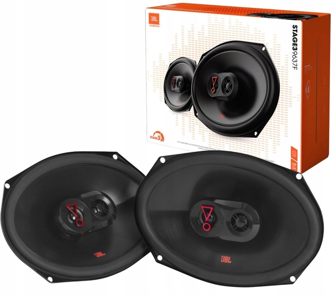 2x automobilové reproduktory Jbl Stage3 9637F, třípásmové 6"x9" harman