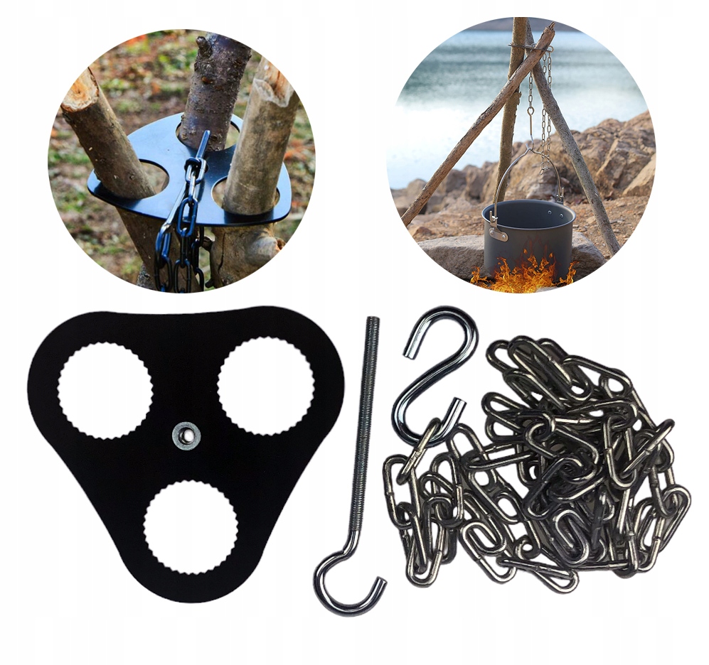 

Trójnóg Turystyczny Survival Grill Bushcraft Ruszt