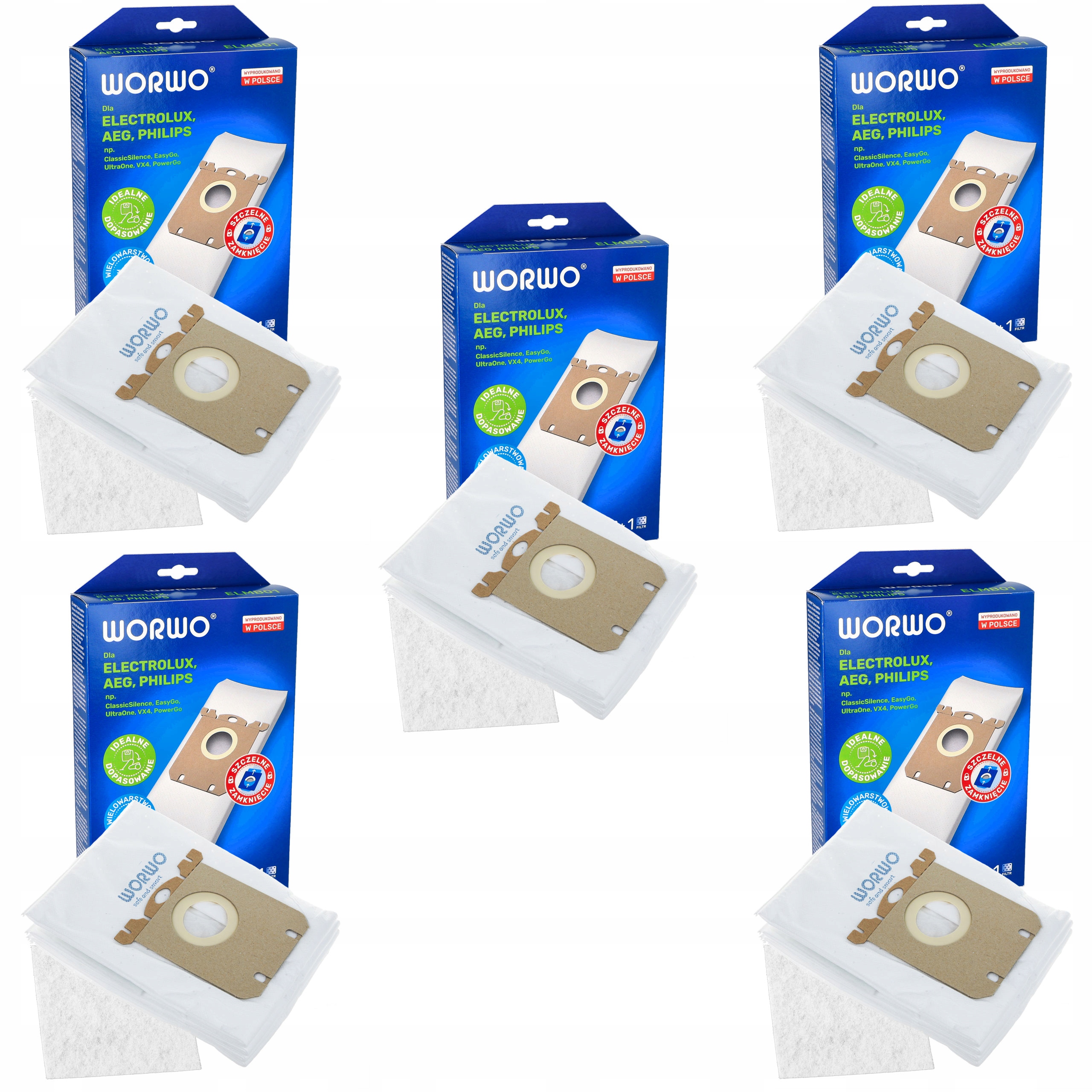 Worki do Electrolux Phipips AEG WORWO ELMB01K x20
