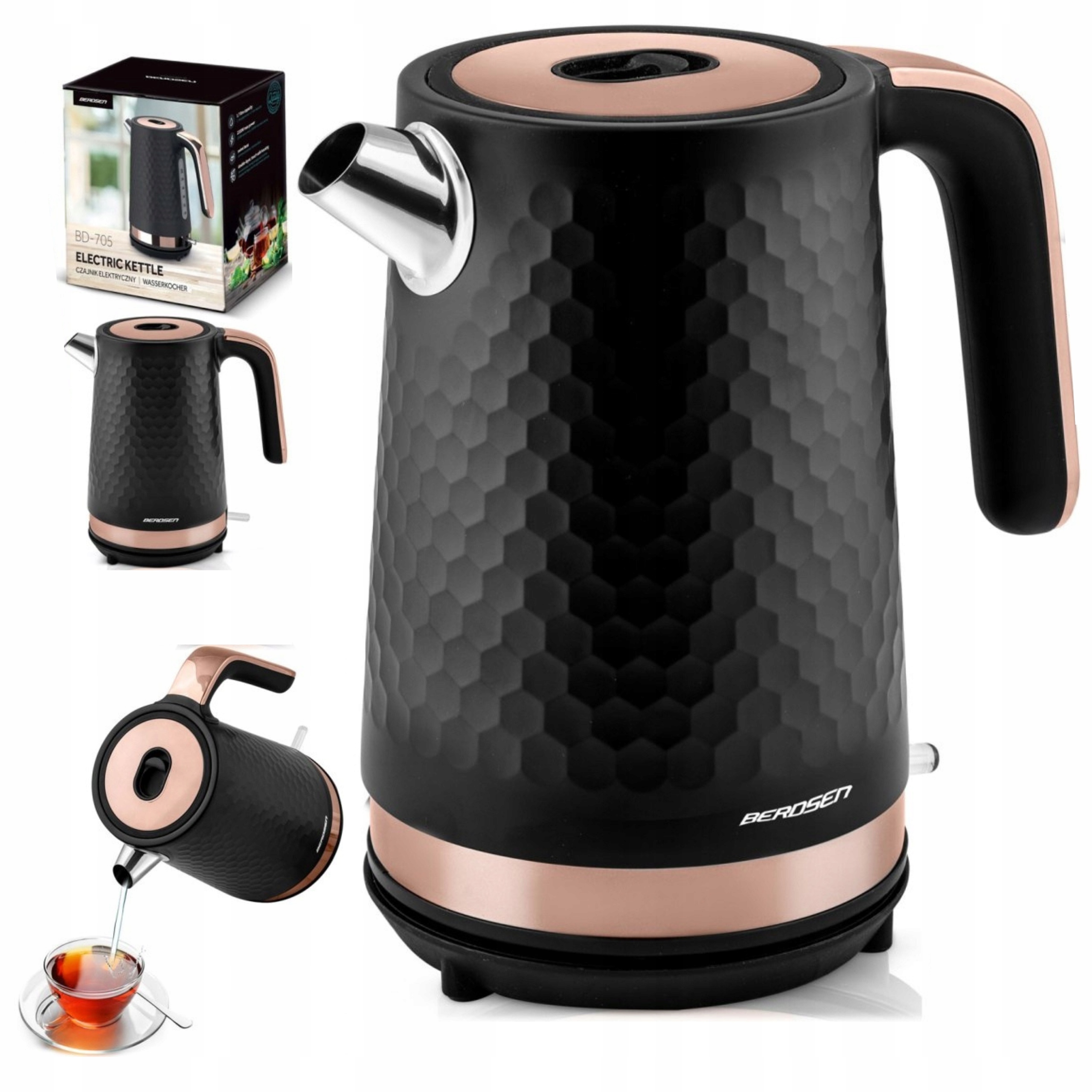 Rychlovarná Konvice Bezdrátová Módní 1,7L Berdsen