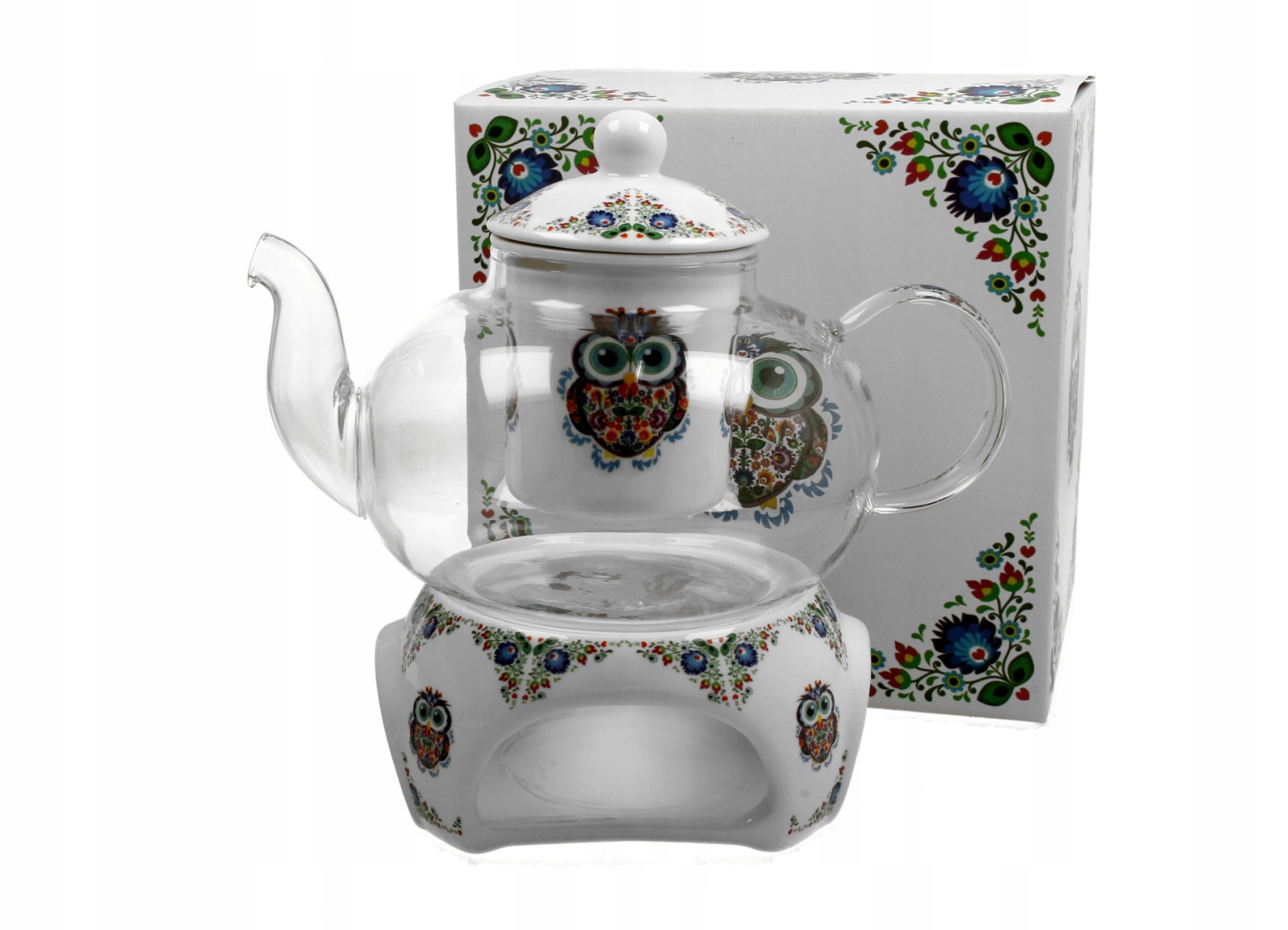 Imbryk Duo Sowa Etno szkło 1 l