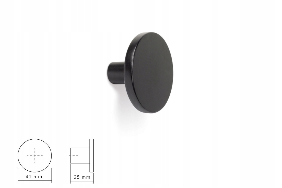 

Uchwyt/gałka Viefe 0168 Como czarny mat FI41mm