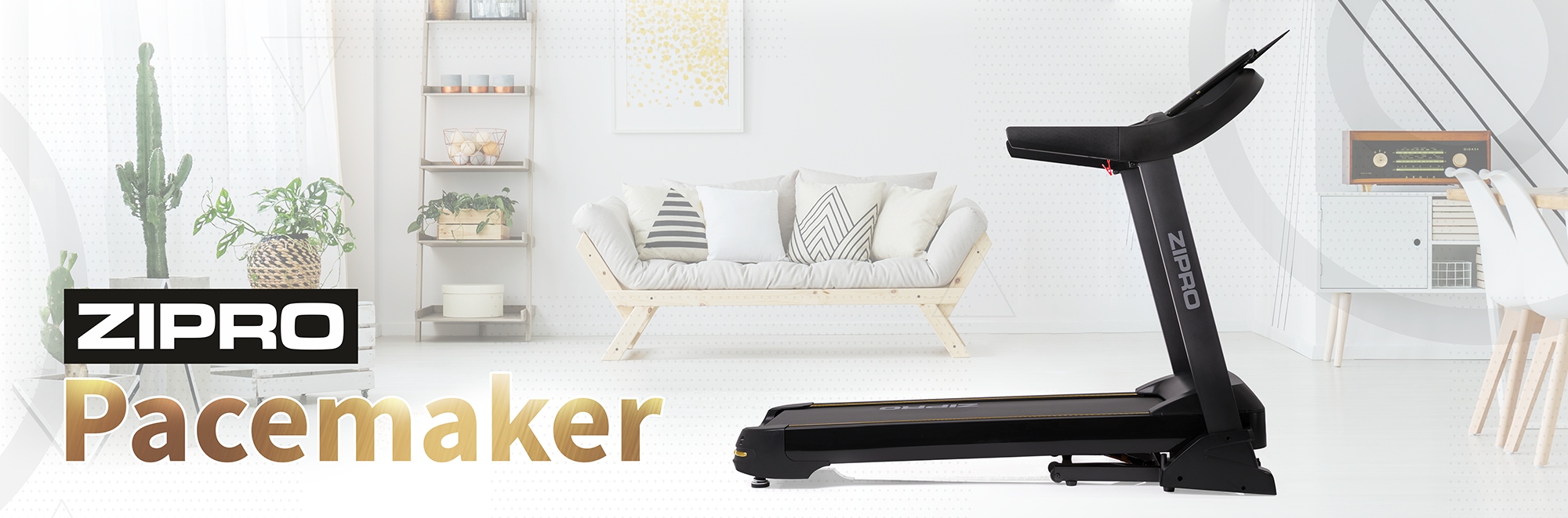 BIEŻNIA Treningowa Amortyzacja Nachylenie Pasa iConsole Kinomap BT - ZIPRO Kąt nachylenia 20%