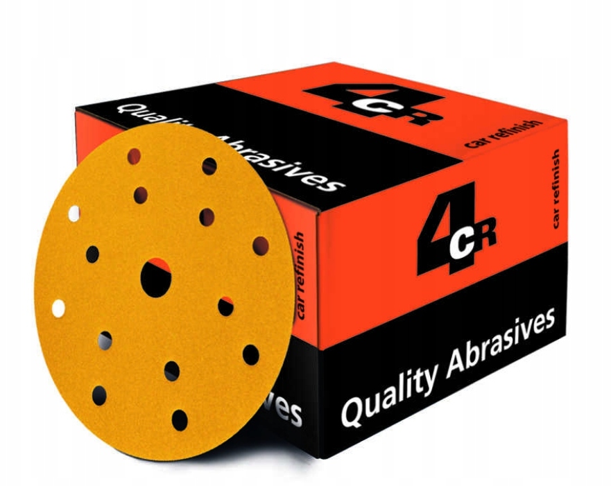 10 x Krążek Ścierny na Rzep 3050 4CR 150 mm P180