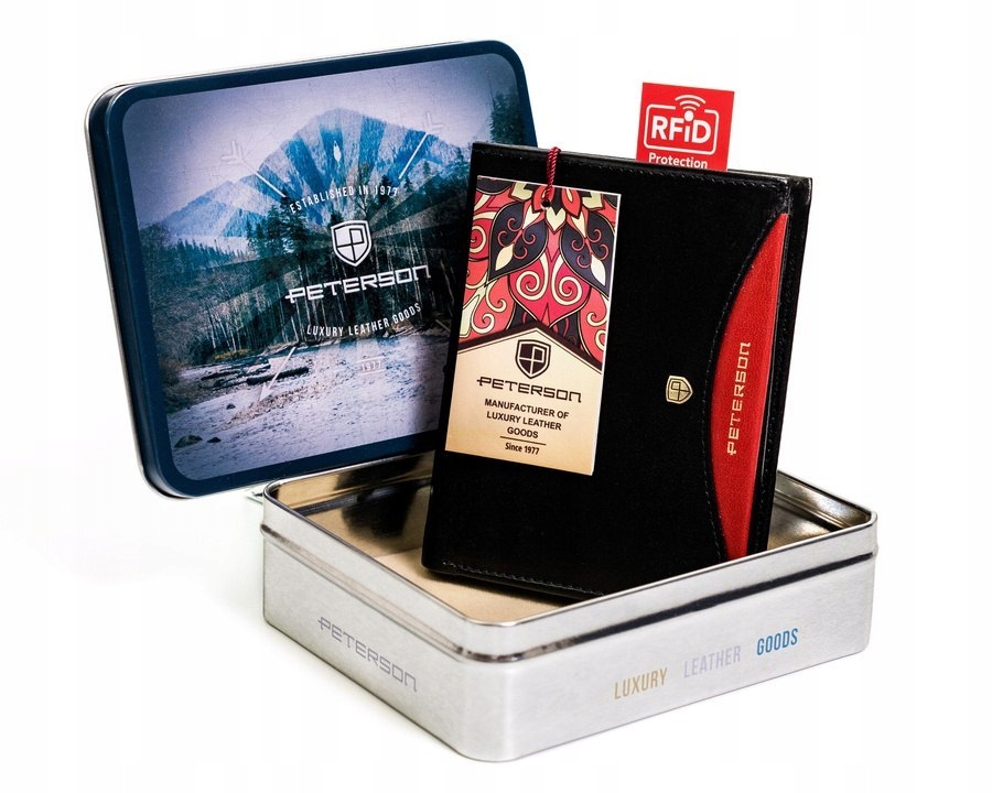 Černá vertikální pánská peněženka z přírodní kůže