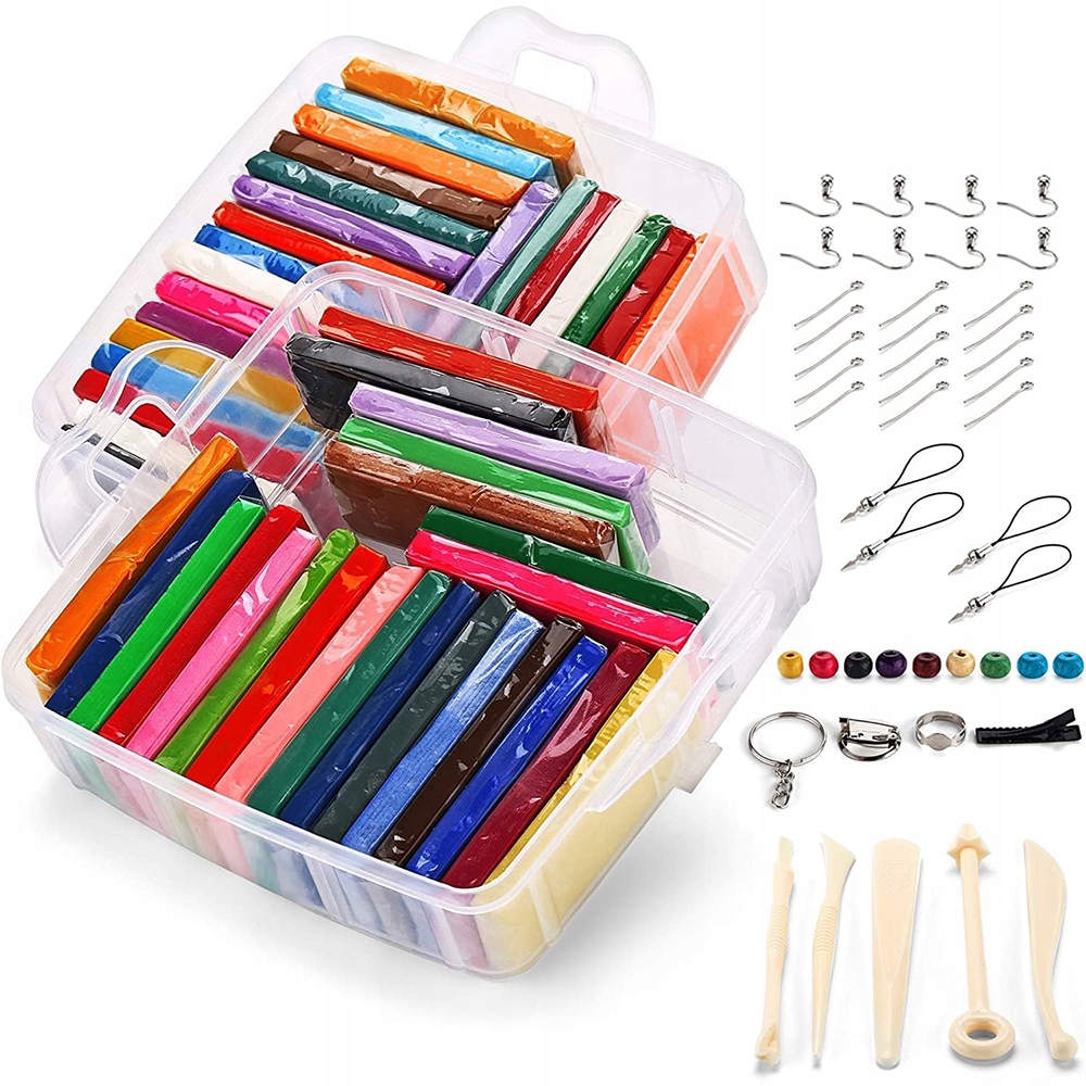 PIANKOLINA MASA PLASTYCZNA EDUKACYJNA SENSORYCZNA PLASTELINA 46 SZTUKI