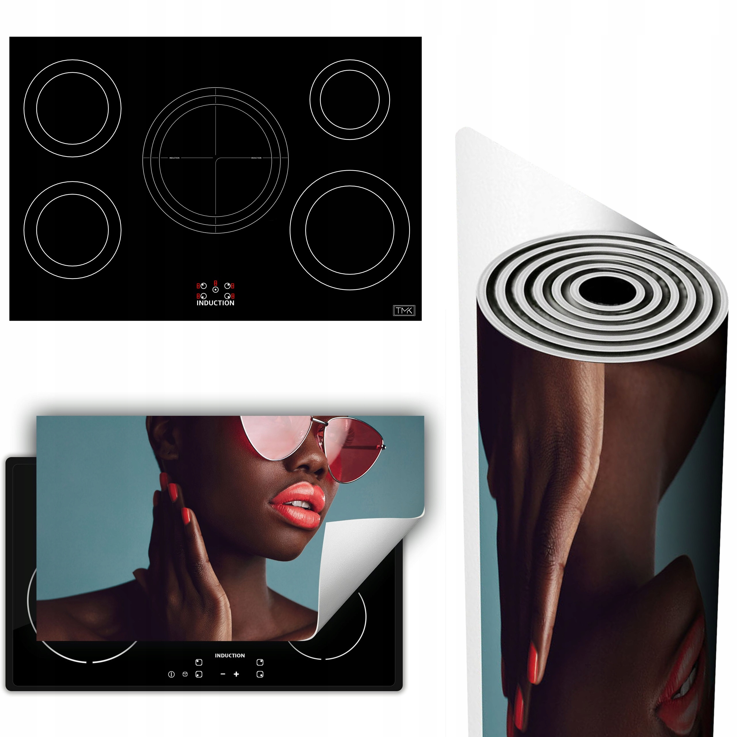 Vinylová Podložka Na Ochranu Kuchyňské Desky 90x52 žena