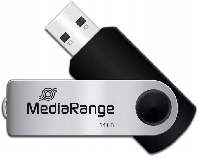 

Pendrive MediaRange 64GB obracany Usb 2.0
