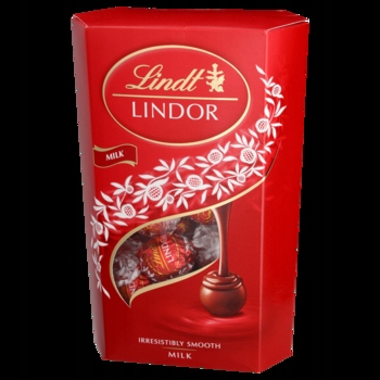 Levně Lindt Lindor Pralinky mléčná čokoláda pralinky 337g