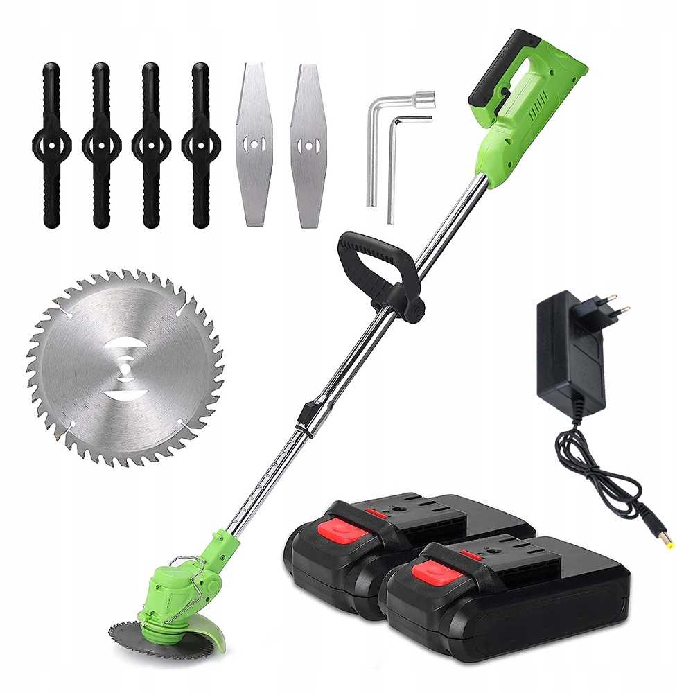 Aku Vyžínač Na Baterie 21V Křovinořez Vyžínač Velký Set 2XAKU