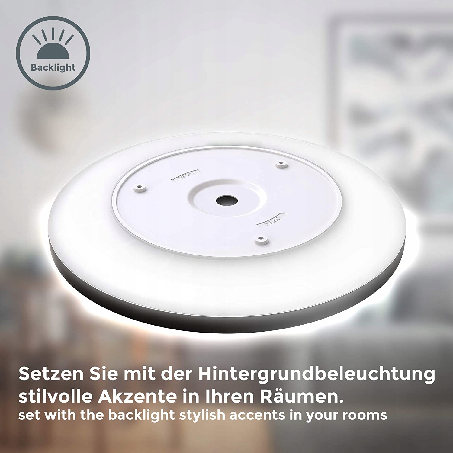 LAMPA SUFITOWA - PŁASKI PLAFON LED 18W - barwa NEUTRALNA - KUCHNIA - SALON Rodzaj plafon