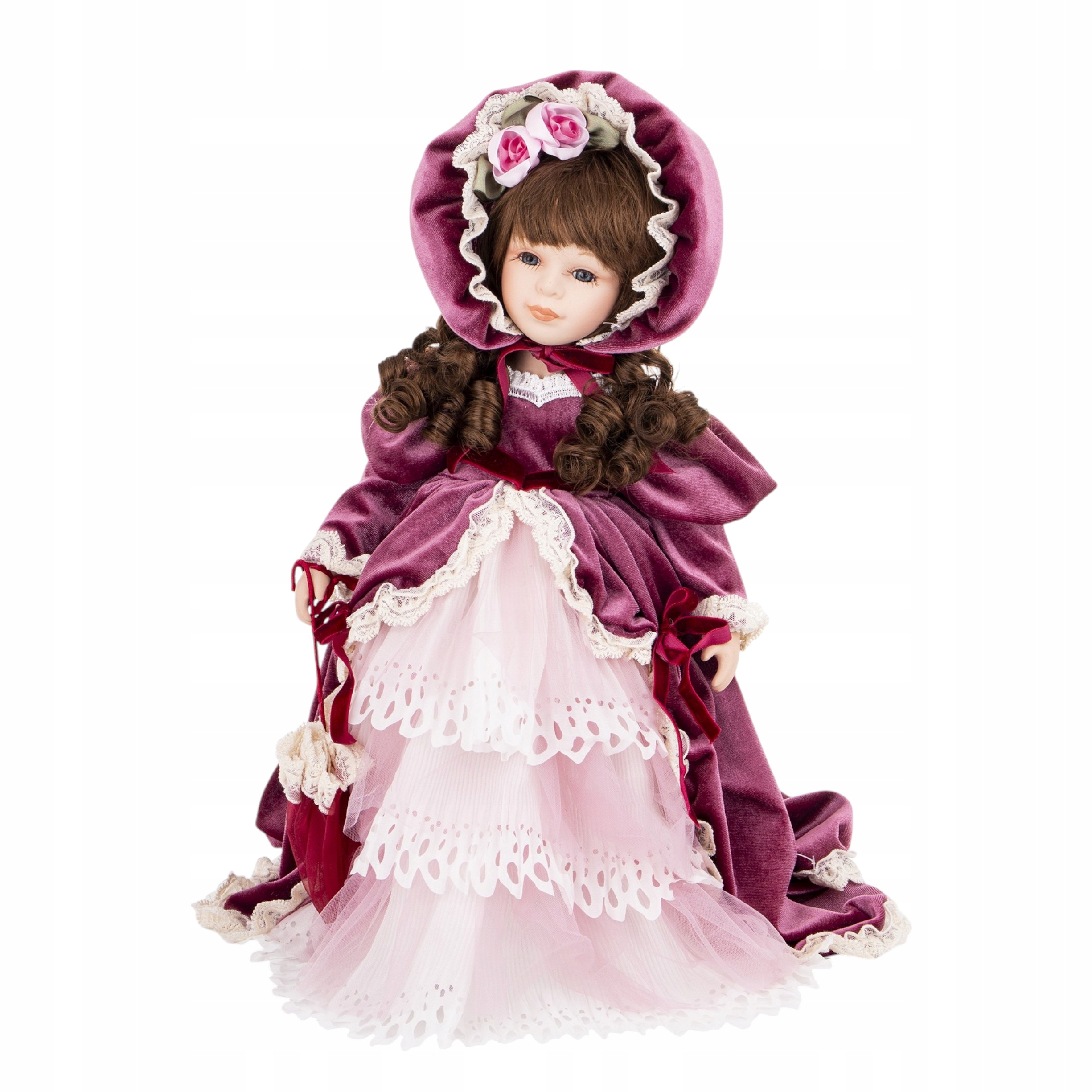 Figurka lalka kolekcjonerska figurka porcelanowa 45x38x35 177047