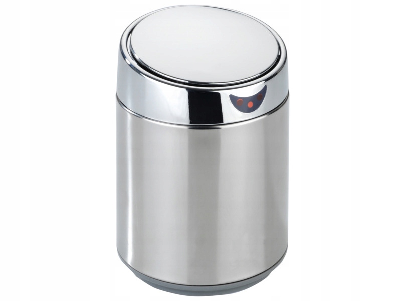 Kosz na śmieci bezdotykowy Maximex Senso czujnik otwierania nierdzewny 0.8L