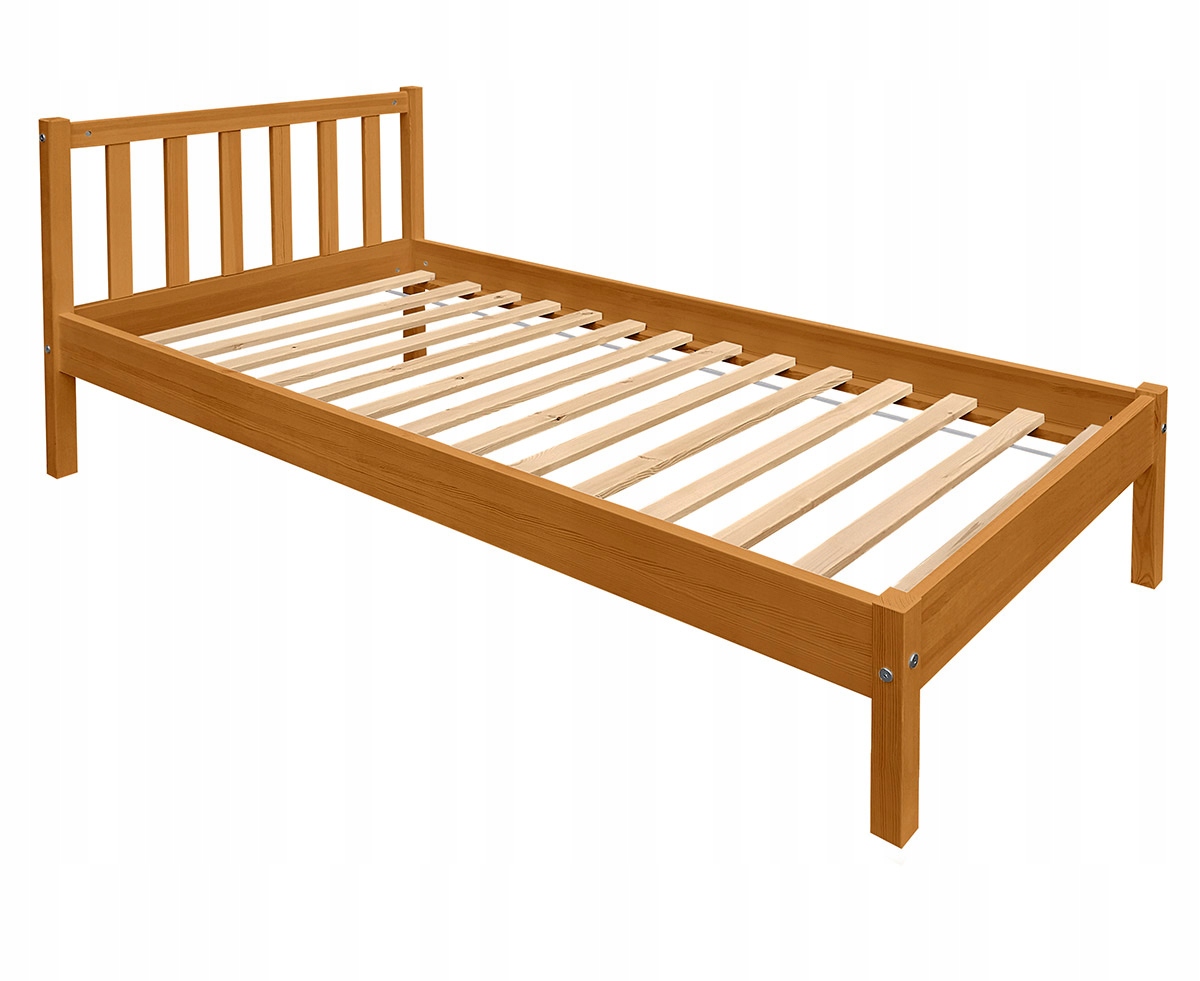 Dřevěná postel Berno 90x190 barva olše