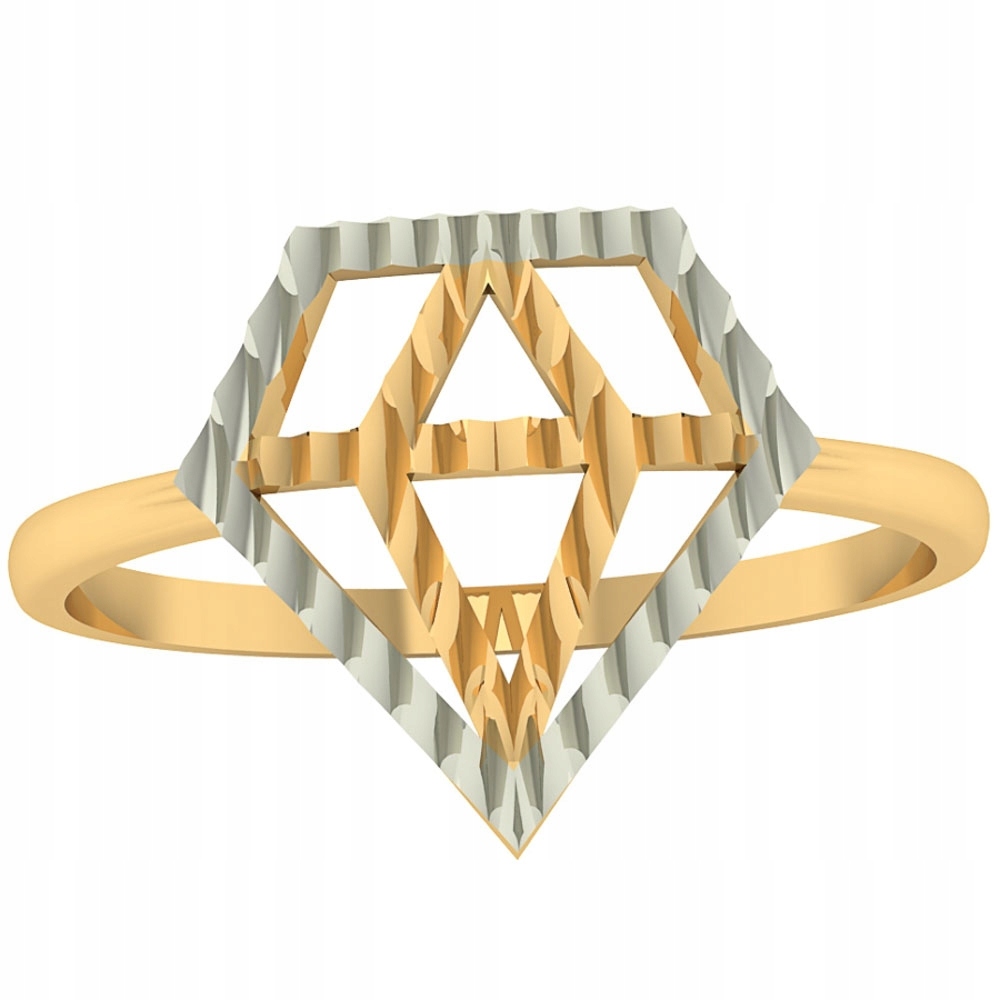 Prstýnek Ze Zlata Diamant Briliant 585 Rhodiovaný