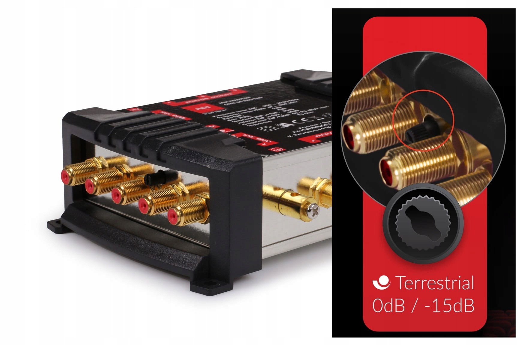 MULTISWITCH 5/8 OPTICUM OMS 8 WYJŚĆ DVB-T2 SAT 5x8 Model OMS 5/8 Golden Line