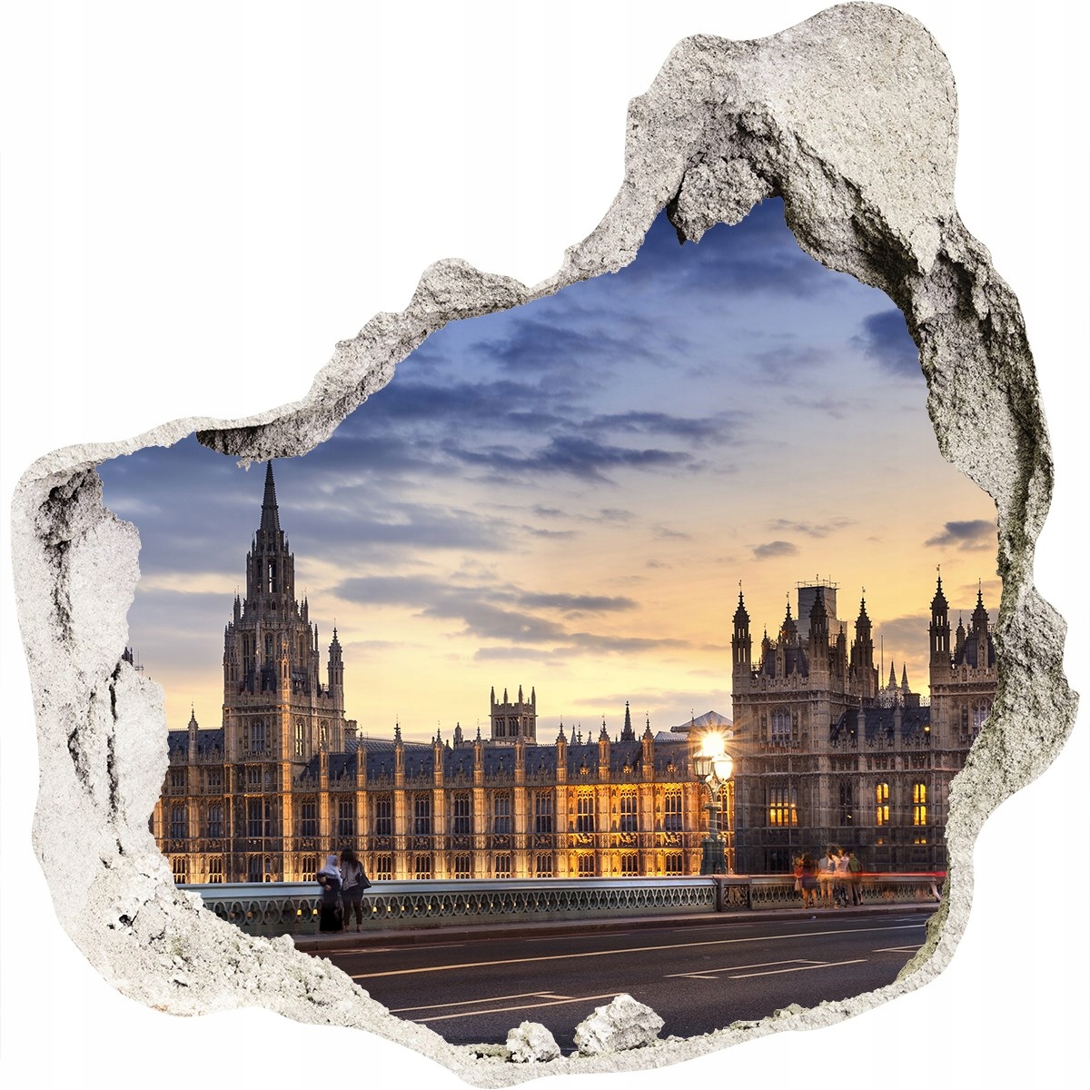 

Fototapeta dziura na ścianę 3d Big Ben Londyn