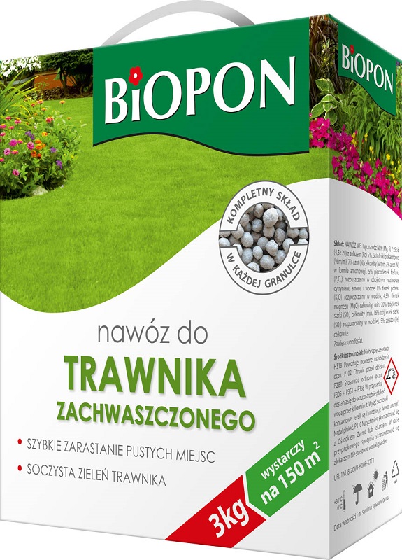 

Biopon nawóz do Trawnika Zachwaszczonego 3kg