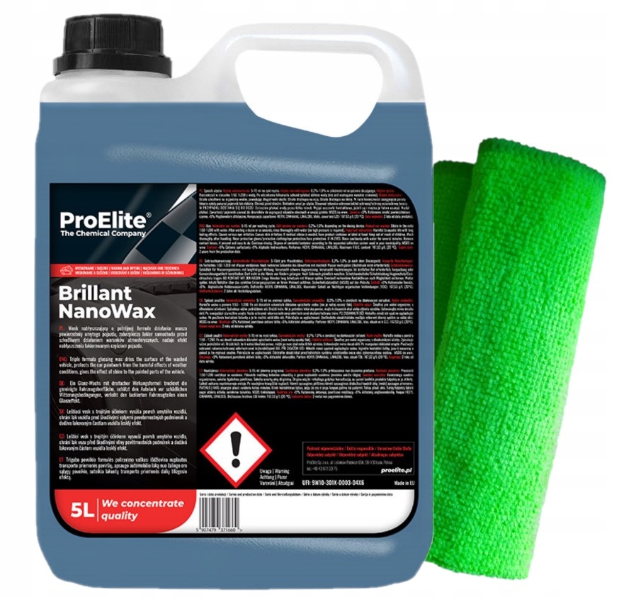 

Wosk Na Mokro Brillant NanoWax 5L ProElite