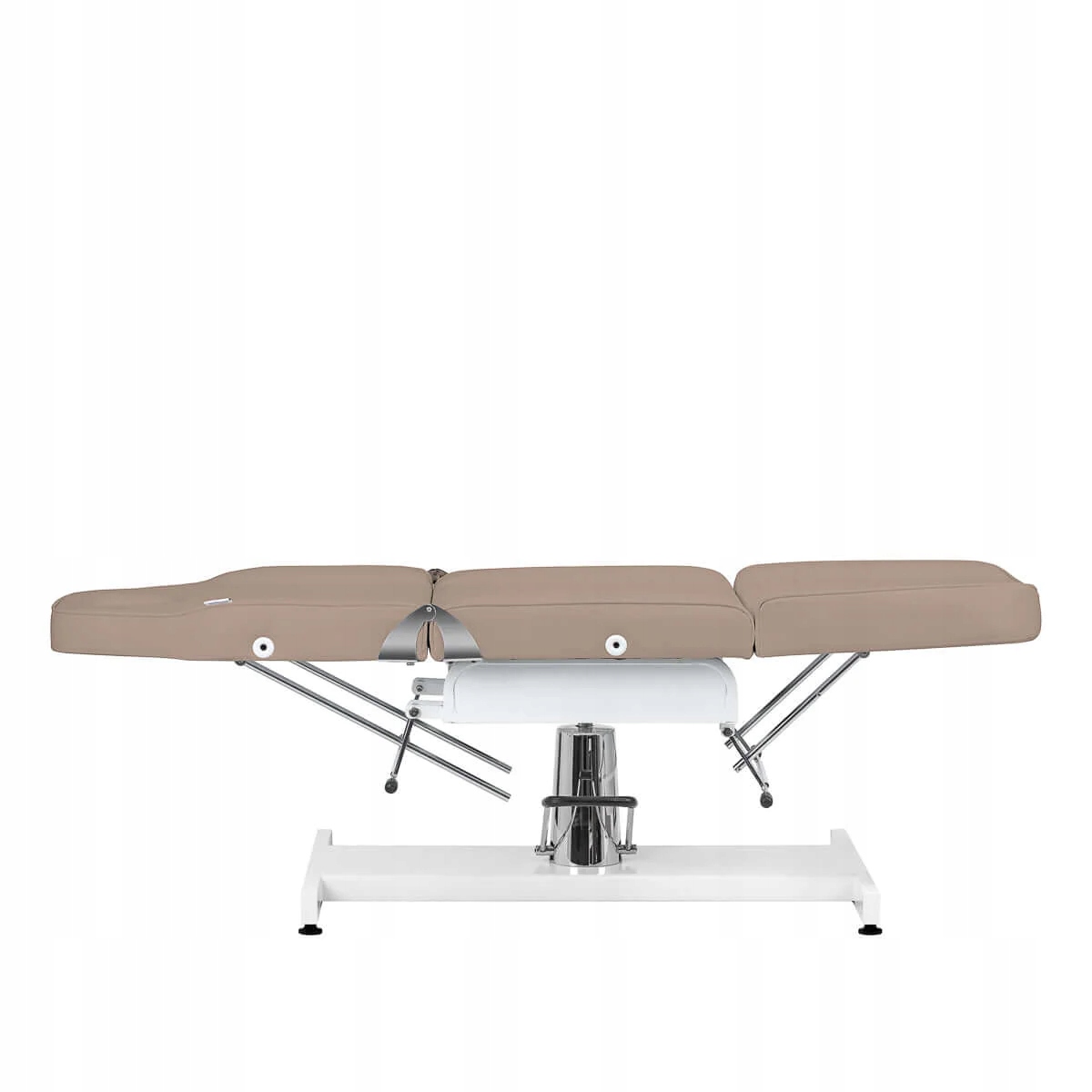 Гідравлічне крісло косметичне крісло крісло spa bed сіро-коричневий силон v2 — фото 8