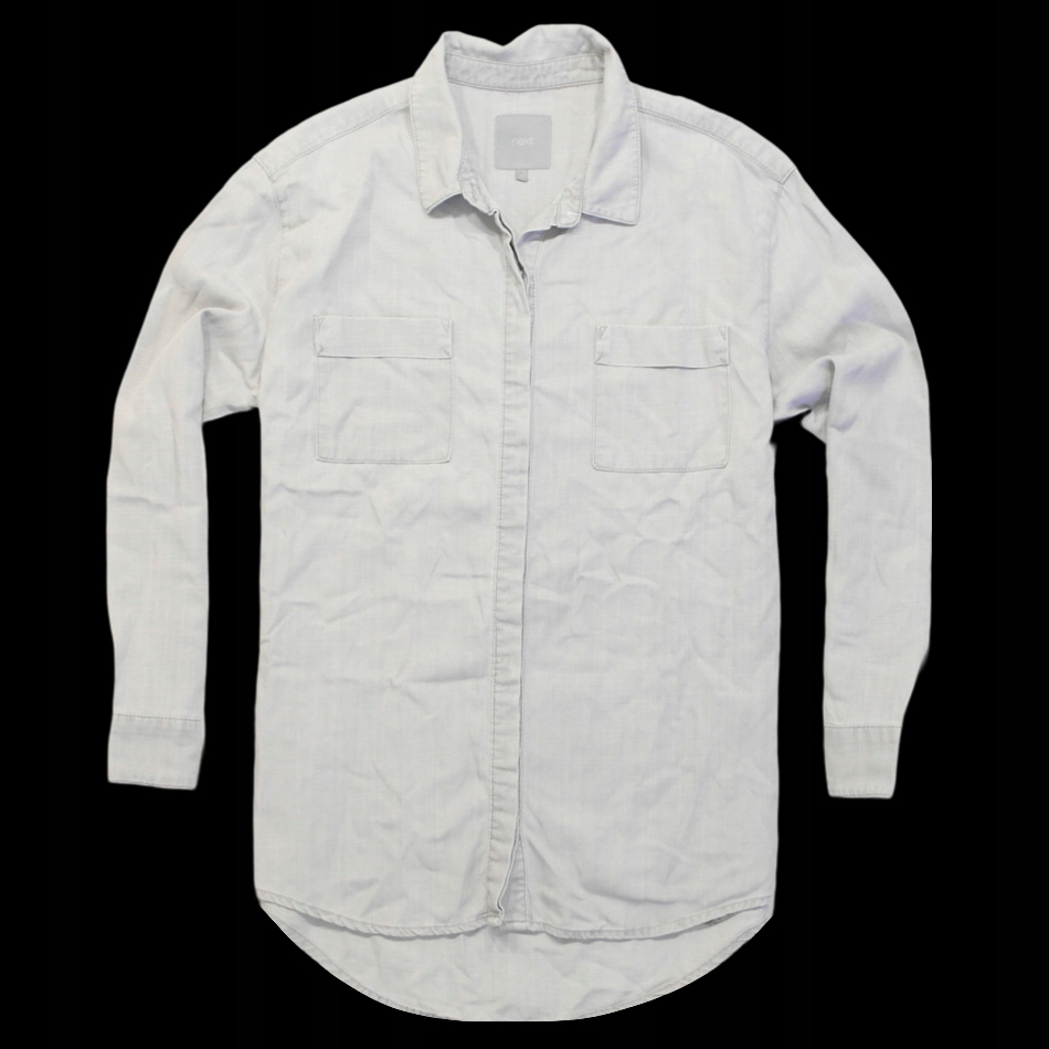 NEXT _ LNIANA MODNA KOSZULA Z LOGO _ L/XL