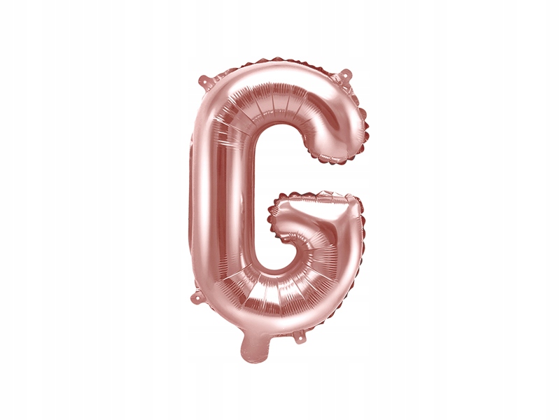 

Balon foliowy Litera G 35cm, różowe złoto