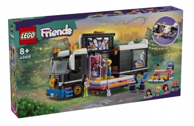 Lego 42619 Friends – Koncertní Autobus Popové Hvězdy