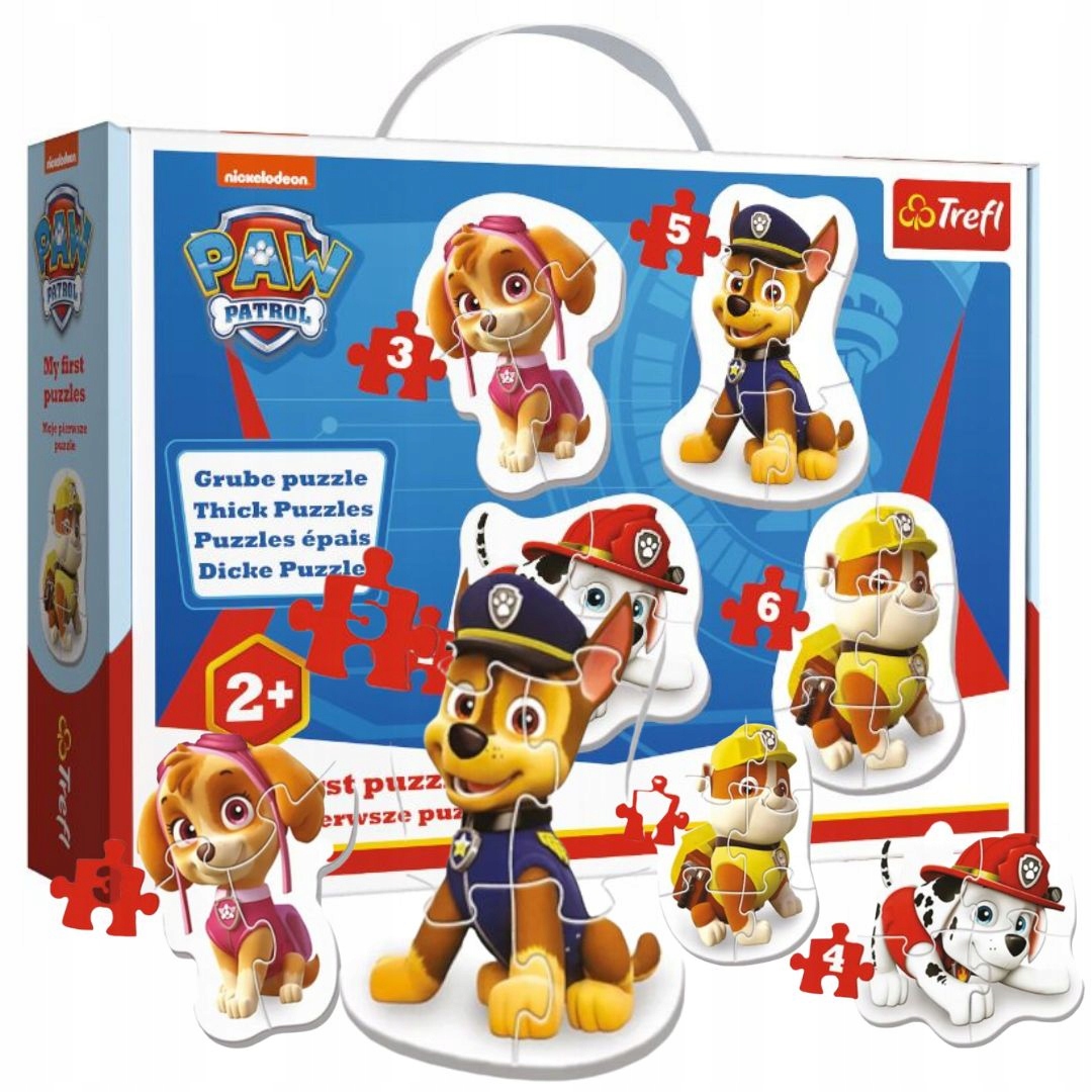 Moje Pierwsze Puzzle PSI PATROL Układanka Sky Marshall Chase Rubble 2+