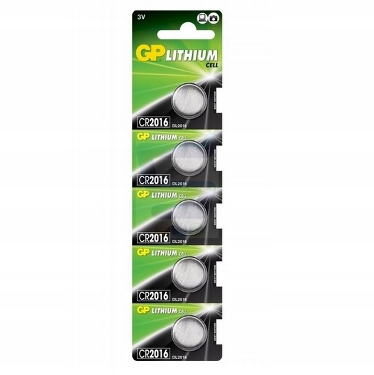 

Bateria Litowa Gp CR2016 3V 5 szt