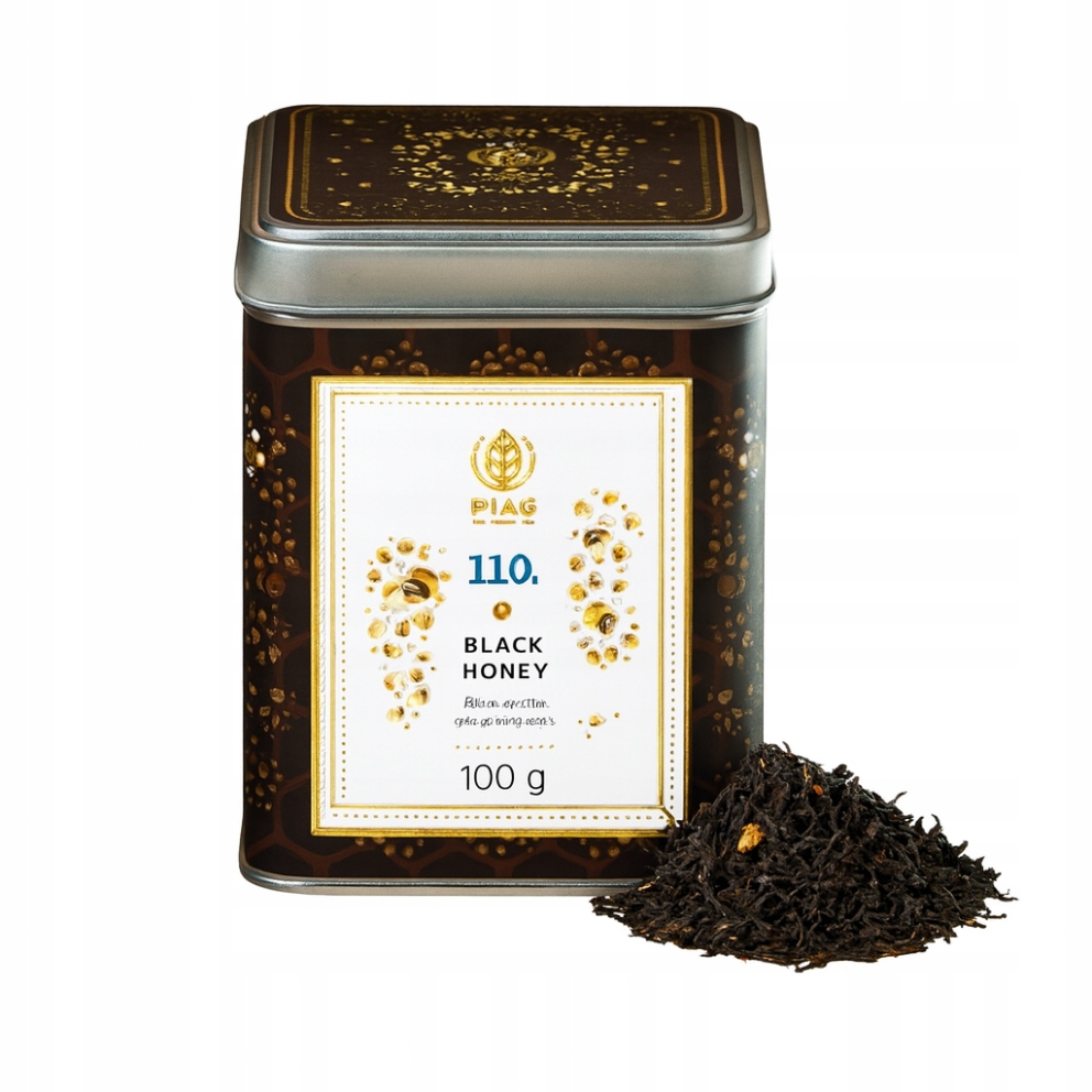 Piag Tea Black Honey N°110 herbata czarna z miodowym akcentem 100g puszka