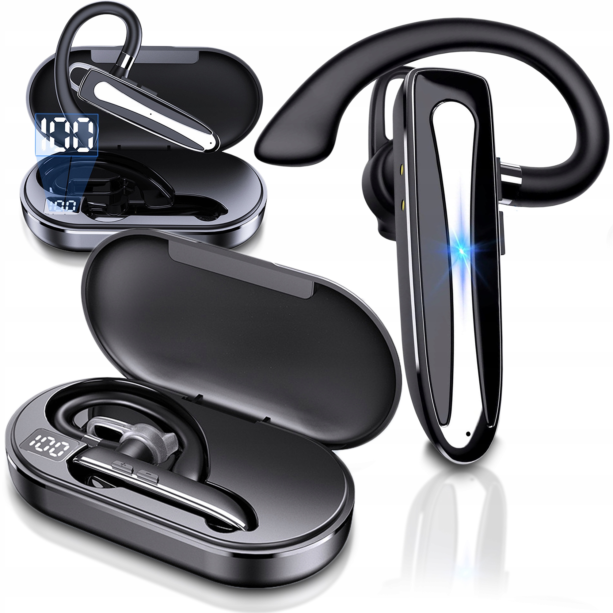 BEZPRZEWODOWY ZESTAW BLUETOOTH SŁUCHAWKA DO UCHA AKUMULATOR YYK-530