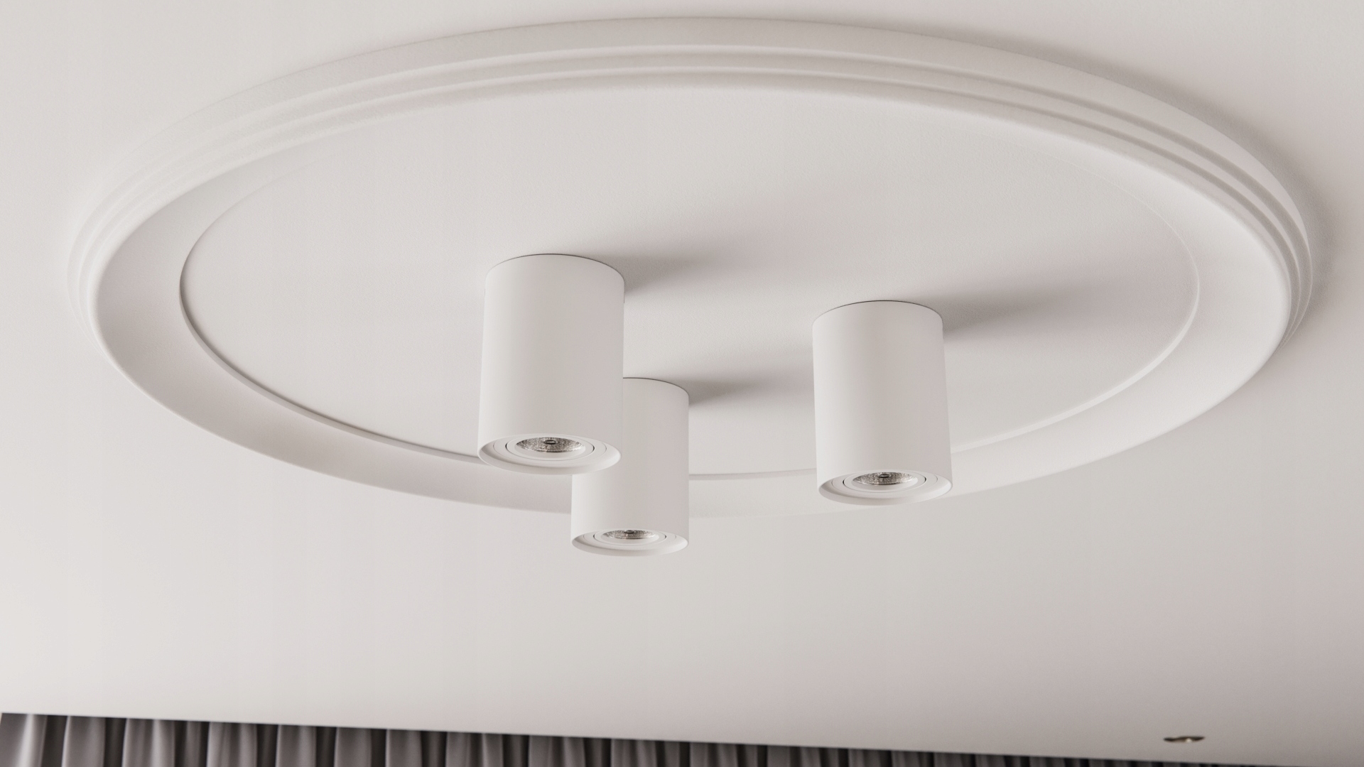 OPRAWA NATYNKOWA SUFITOWA LED GU10 TUBA RUCHOMA Zasilanie sieciowe