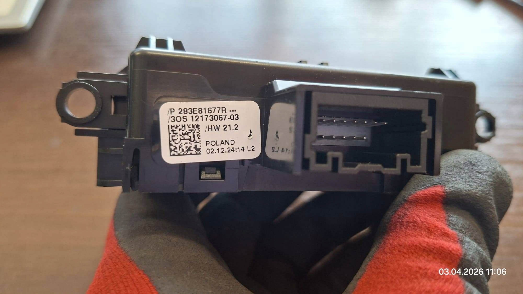panel ovladac Dacia Bigster R1310 283E81677R