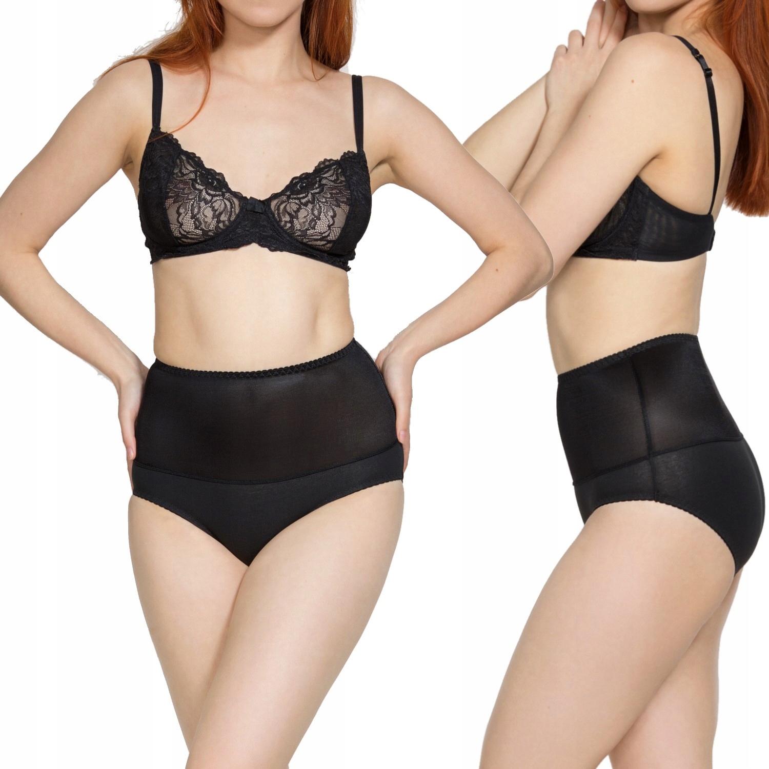 MITEX figi IGA wyszczuplające korygujące czarne 3XL