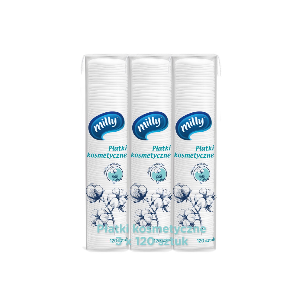 

Milly Zestaw Płatków Kosmetycznych 3 x 120 szt.