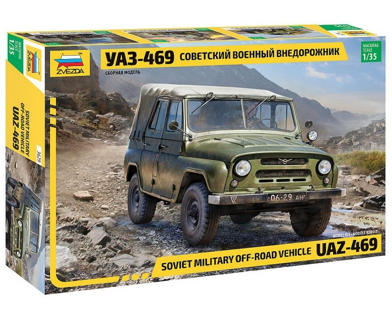 1:35 UAZ-469 Sovětské vozidlo 4WD