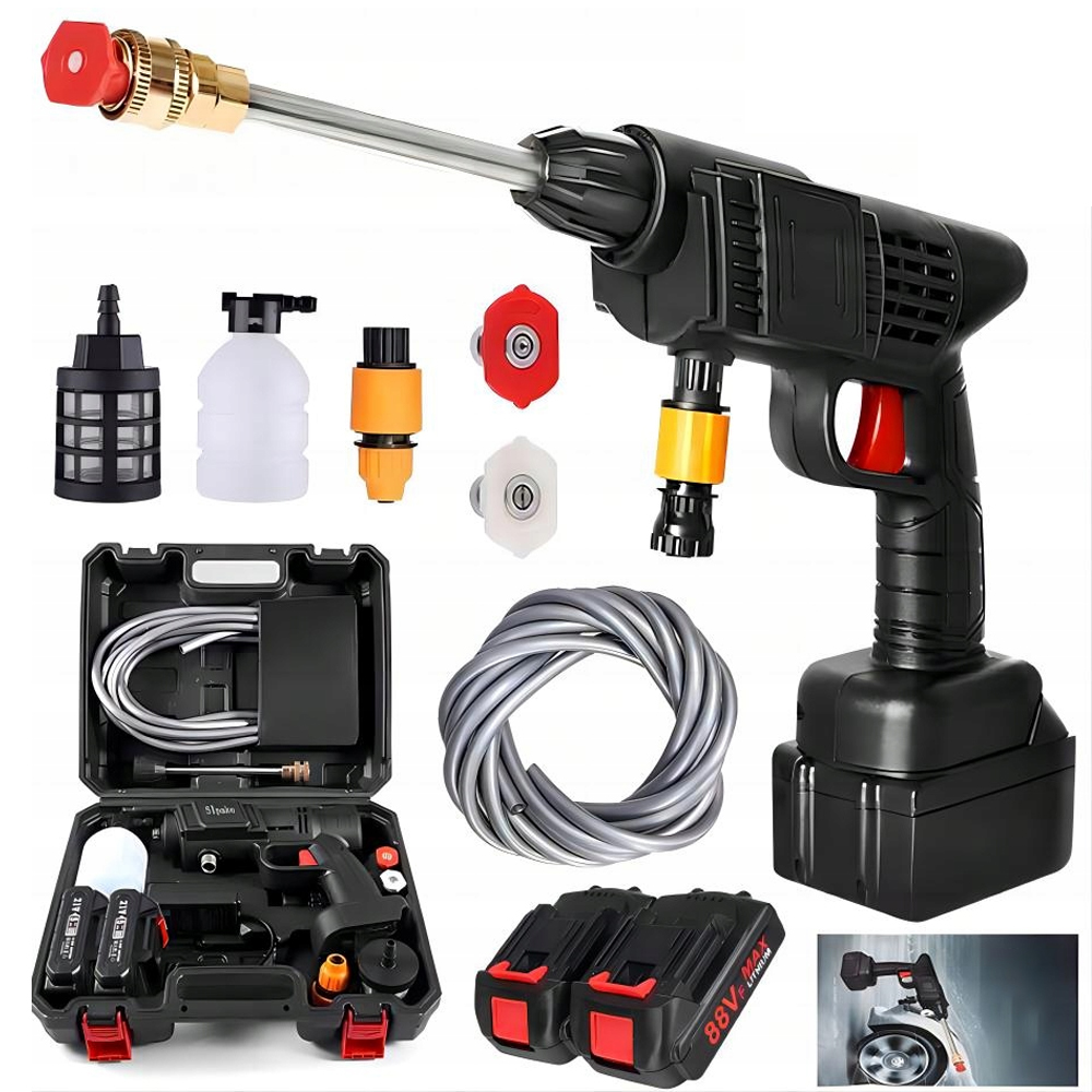 Myjka Ciśnieniowa Akumulatorowa Bezprzewodowa 88VF 2X Aku Zestaw