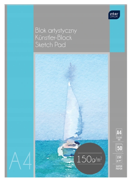 

Blok artystyczny Interdruk A4/50 150g Premium MIX