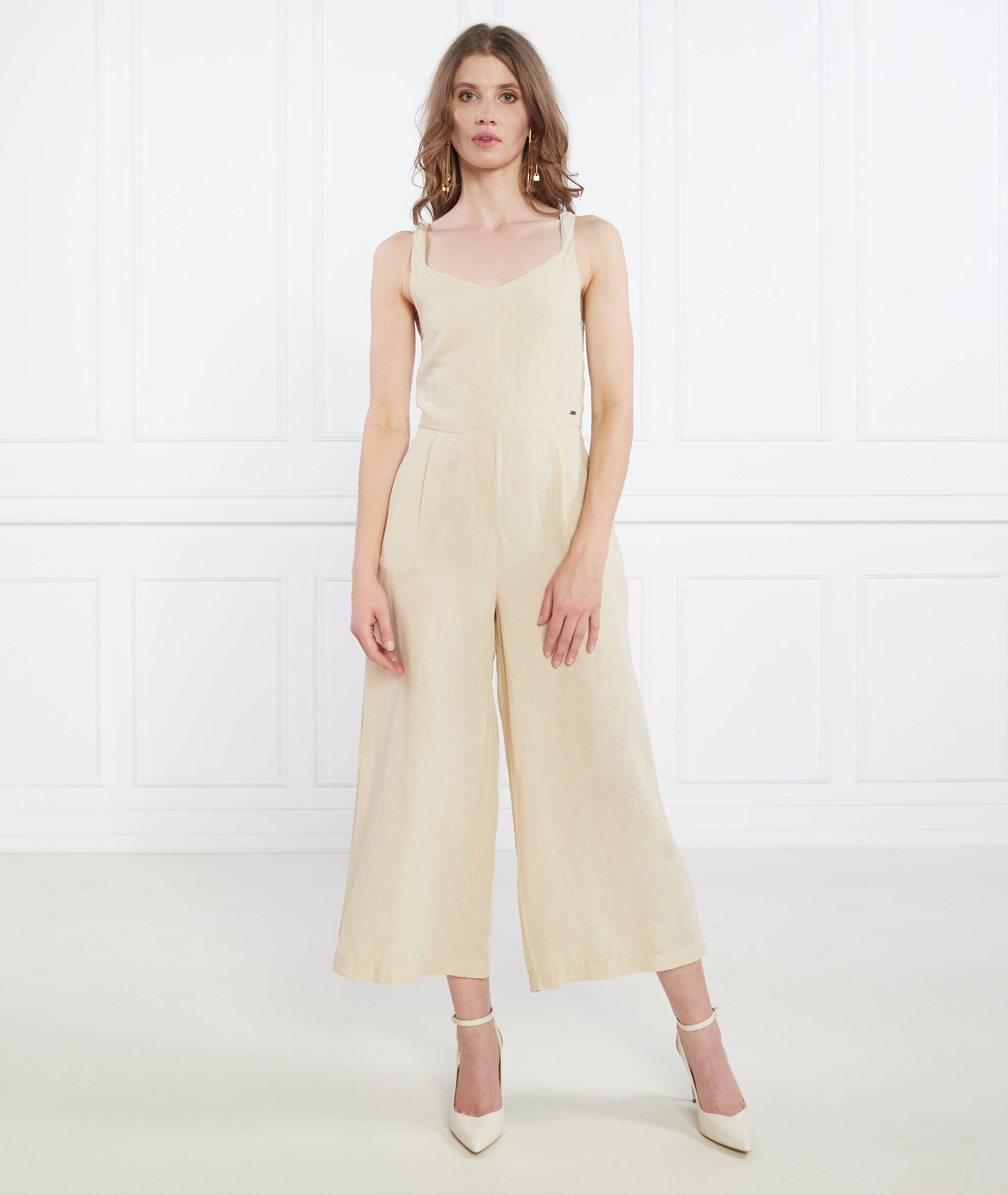 Písková kombinéza s lnem Pepe Jeans M (38)