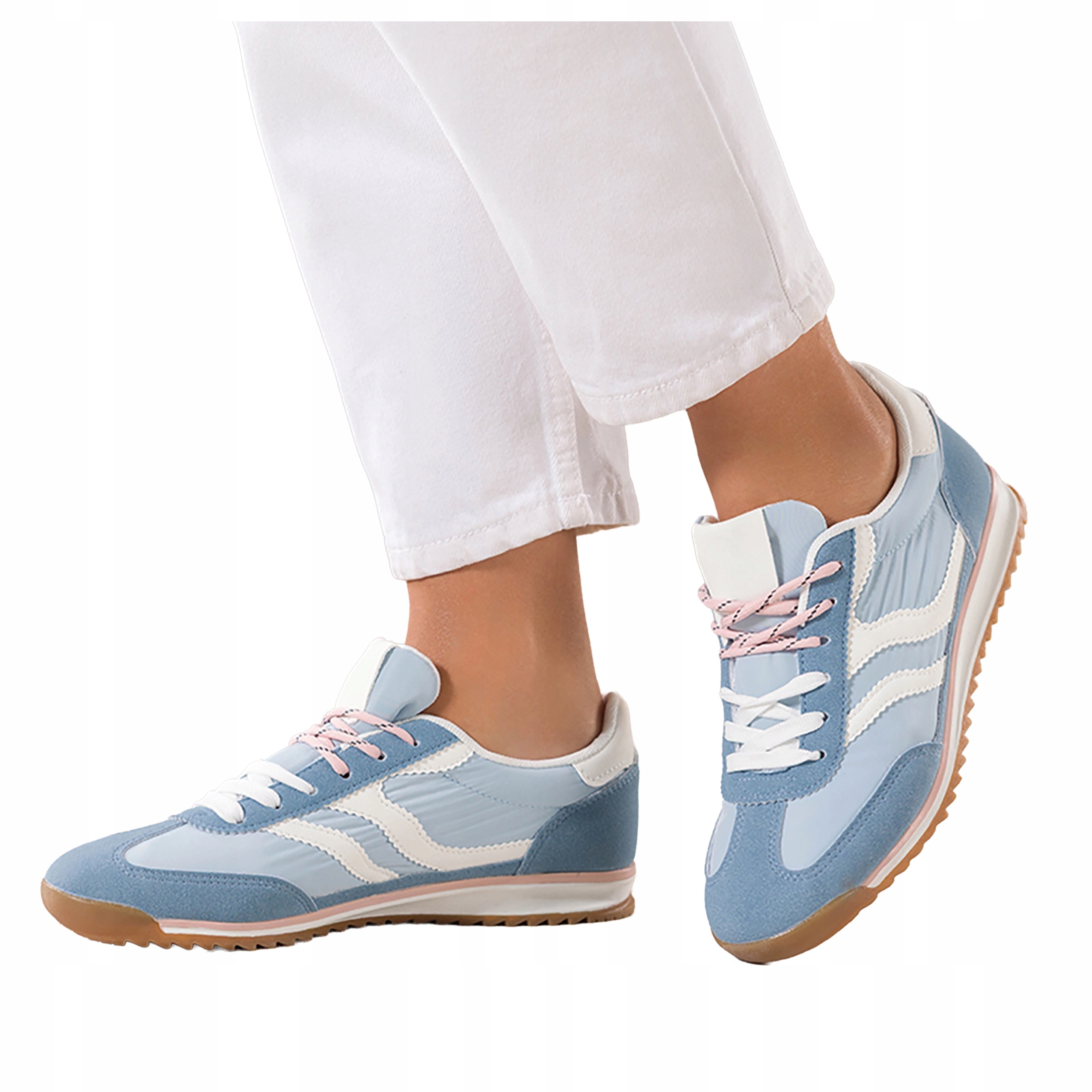 Sneakersy Modré Dámské Sportovní Šněrovací Ploché Pohodlné Módní velikost 40