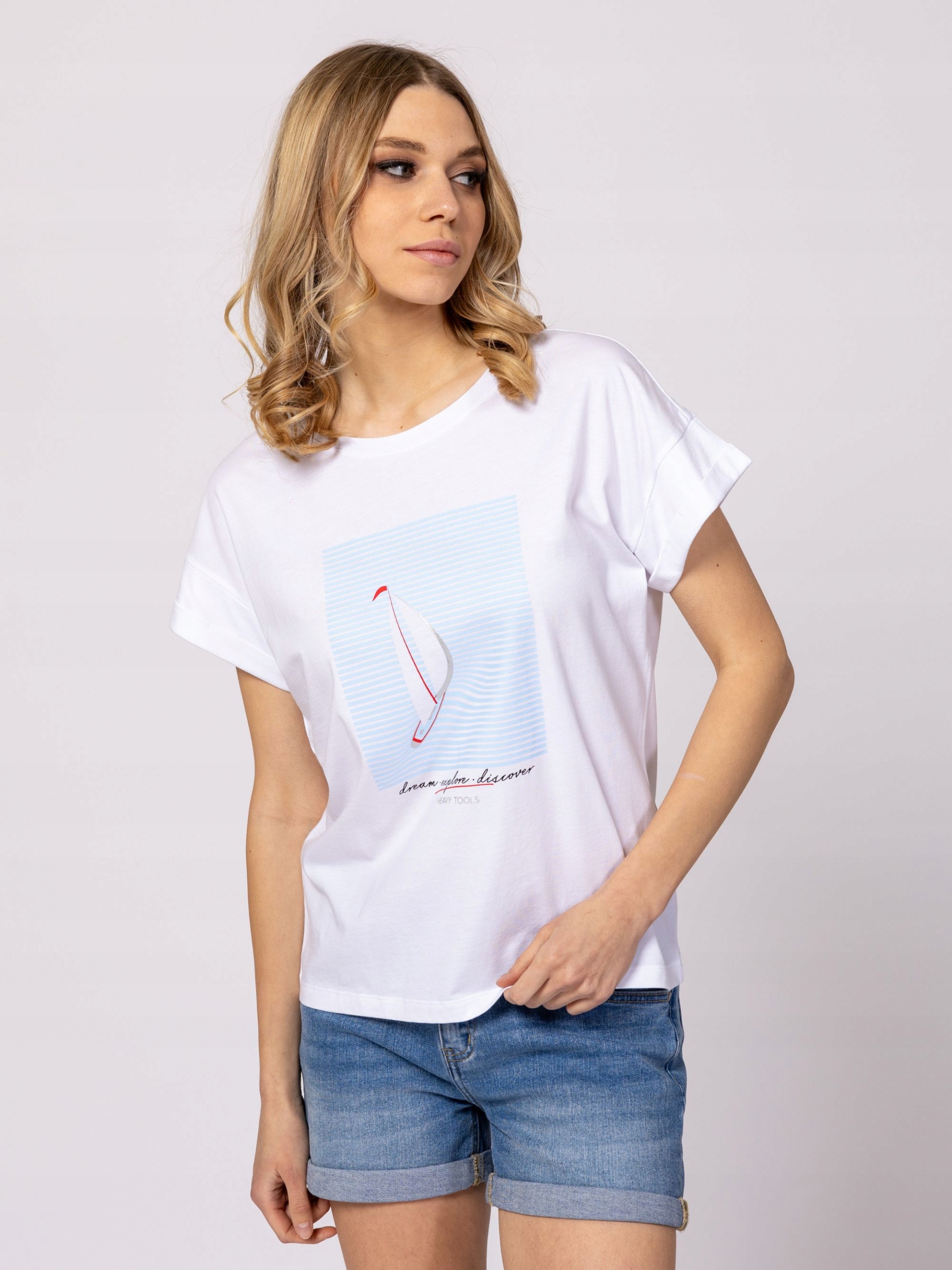 Heavy Tools Dámské Tričko MAPLINS25 Sail White, Bílá, Velikost M