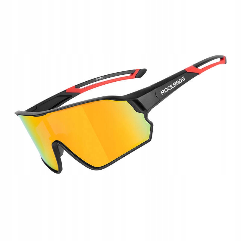 Okulary Rowerowe Fotochromowe Rockbros 10135R Czerwone
