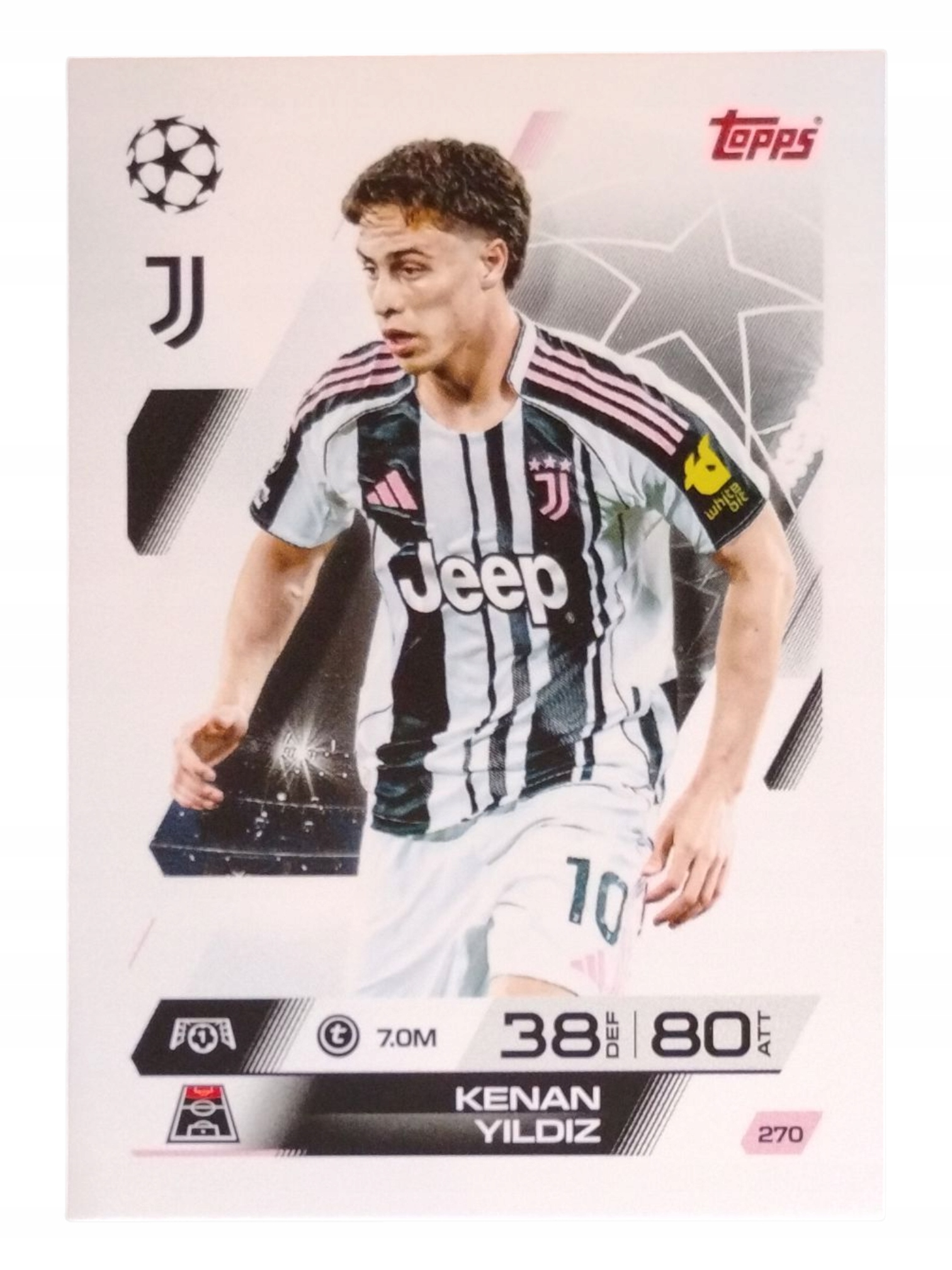 Topps Match Attax 2025-2026 Base Card Kenan Yildiz Juventus 270
